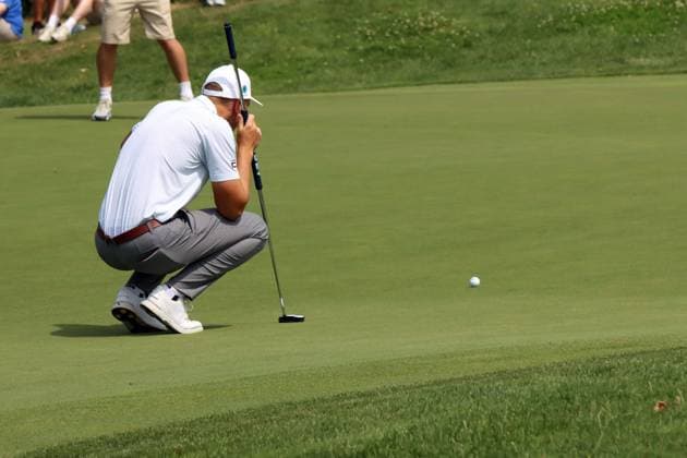 BMW International Open, Eichenried, 05 07 2025 Golf, BMW International Open, Eichenried, 05 07 2025, Day 3 Picture Matti, Schmid GER before putt Copyright: xBEAUTIFULxSPORTS NilsxKoepkex
