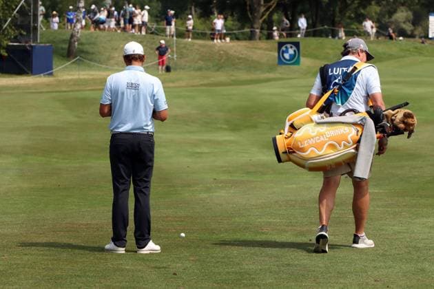 BMW International Open, Eichenried, 05 07 2025 Golf, BMW International Open, Eichenried, 05 07 2025, Day 3 Picture Joost, Luiten NED and his caddie Copyright: xBEAUTIFULxSPORTS NilsxKoepkex