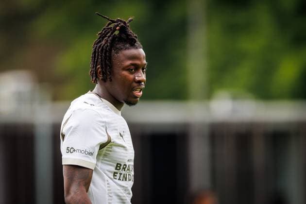 EINDHOVEN, 05-07-2025, PSV Campus De Herdgang, Season 2025 2026, Dutch Eredivisie football, friendly match between PSV and Union Saint-Gilloise, PSV forwarder Johan Bakayoko PSV - Union  x30020255x Copyright:
