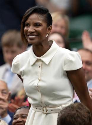 Day Six: The Championships - Wimbledon 2025 LONDON, ENGLAND - JULY 05: Former Athlete Dame Denise Lewis looks on from the Royal Box prior to the Gentlemen Singles third round match between Jannik Sinner of Italy and Pedro Martinez of Spain on day six of The Championships Wimbledon 2025 at All England Lawn Tennis and Croquet Club on July 05, 2025 in London, England. London All England Lawn Tennis and Croq England United Kingdom Copyright: xVisionhausx 776301258