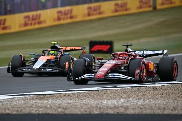Ahead of F1 Grand Prix of Great Britain NORTHAMPTON, UNITED KINGDOM - JULY 5: Charles Leclerc of Ferrari competes during practice ahead of the F1 Grand Prix of Great Britain at Silverstone Circuit on in Northampton, United Kingdom on July 5, 2025. Rasid Necati Aslim Anadolu London United Kingdom. Editorial use only. Please get in touch for any other usage.  Copyright: x2025xAnadoluxRasidxNecatixAslimx