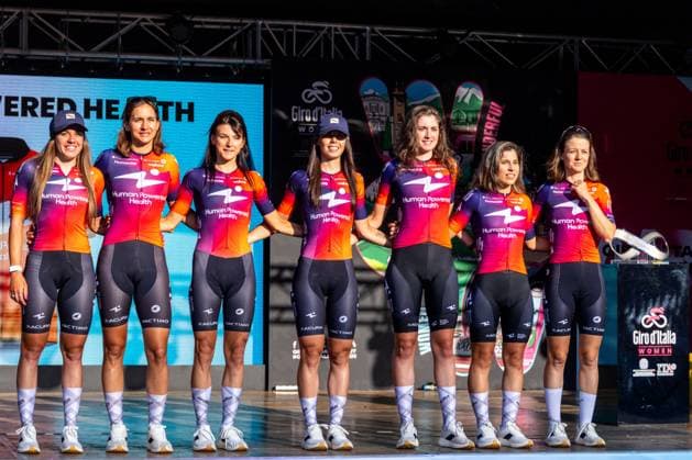 CICLISMO - Giro d Italia - Giro d Italia Women - Team Presentation Human Powered Health Team during Giro d Italia Women - Team Presentation, Giro d Italia race in Bergamo, Italy, July 05 2025 Bergamo Italy  Copyright: xIPAxSport ABACAx
