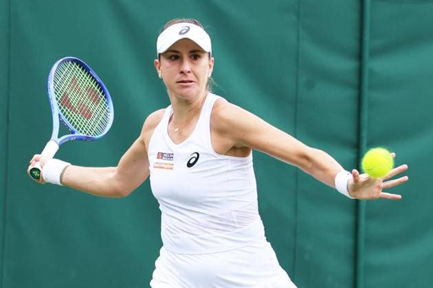 TENNIS - Wimbledon 2025 LONDON,ENGLAND,05.JUL.25 - TENNIS - WTA, Tennis Damen Tour, Wimbledon, Grand Slam. Image shows Belinda Bencic (SUI).  GEPAxpictures xAlanxGrieves