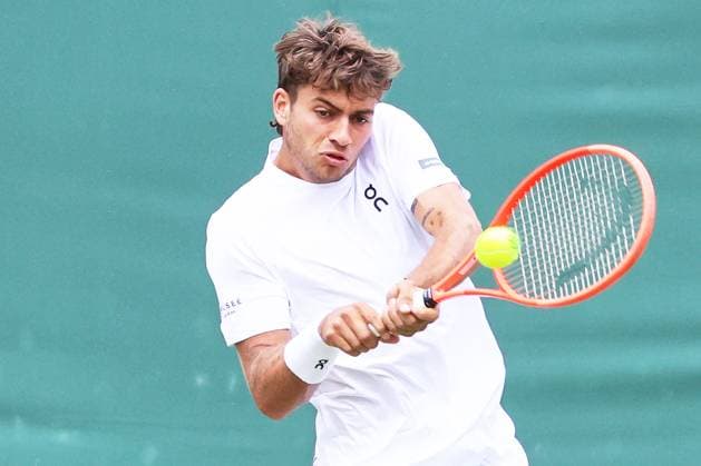TENNIS - Wimbledon 2025 LONDON,ENGLAND,05.JUL.25 - TENNIS - ATP, Tennis Herren World Tour, Wimbledon, Grand Slam. Image shows Flavio Cobolli (ITA).  GEPAxpictures xAlanxGrieves