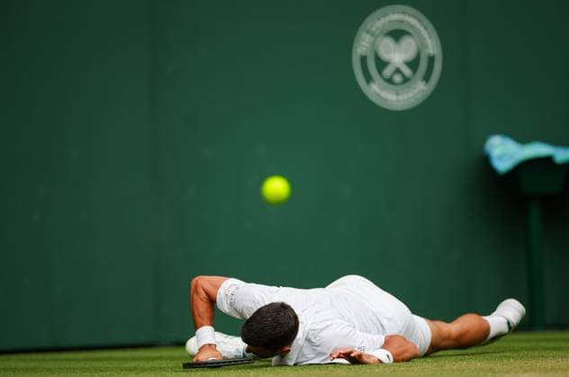 Miomir Kecmanovic v Novak Djokovic Wimbledon Championships 2025 Day 6, Gentlemens’ Singles - Third Round Centre Court Miomir Kecmanovic v Novak Djokovic Novak Djokovic in action. 05.07.2025  Copyright: xBradleyxOrmesher ThexTimesx NINTCHDBPICT001007831763