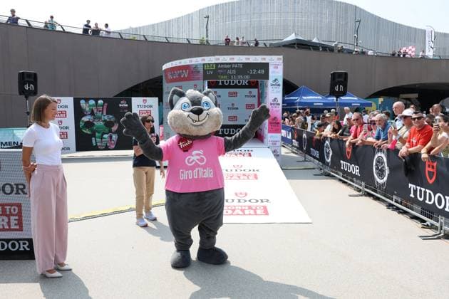 mascotte during the 1st stage of the Giro d™Italia Women, Tudor ITT from Bergamo to Bergamo, Italy Sunday, July 06, 2025. - cycling .  Copyright: xAlessandroxGarofalox
