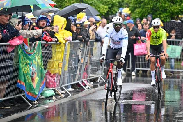 Tour de France 2025 Stage 2 BOULOGNE-SUR-MER, FRANCE - JULY 06 : Girmay Biniam (ERI) of Intermarche - Wanty before the start of the race during stage 2 of the 112th edition of Tour de France an UCI World Tour 2.UWT cycling road race stage for Men Elite of 212 km with start in Lauwin-Planque and finish in Boulogne-sur-Mer on July 6, 2025 in Boulogne-sur-Mer, France, 06 07 2025 ( Motordriver Kenny Verfaillie - Boulogne-sur-Mer France  Copyright: xJanxDexMeuleneirx