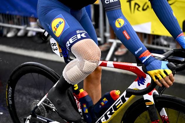 Belgian Thibau Nys of Lidl-Trek pictured at the start of the second stage of the 2025 Tour de France cycling race, from Lauwin-Planque to Boulogne-sur-Mer (212 km), on Sunday 06 July 2025 in France. The 112th edition of the Tour de France starts on Saturday 5 July in Lille, and will finish in Paris on the 27th of July. JASPERxJACOBS  x128532527x