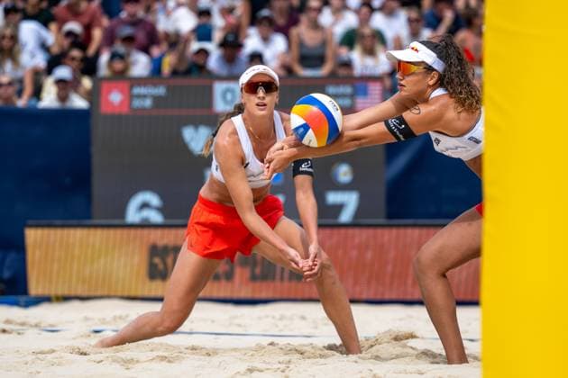 Beach Pro Tour Elite 16 Gstaad, 06 07 2025 Zoe Verge Depre SUI , Anouk Verge Depre SUI Beach Pro Tour Elite 16 Gstaad on 06 07 2025 Copyright: xBEAUTIFULxSPORTS PeterxWeberx