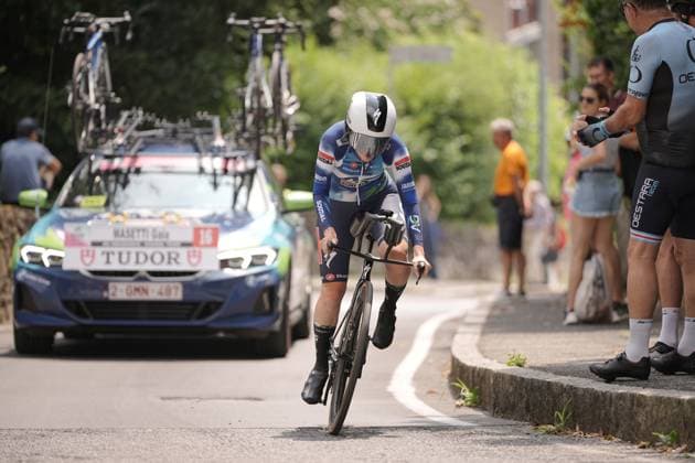 MASETTI Gaia during the 1st stage of the Giro d™Italia Women, Tudor ITT from Bergamo to Bergamo, Italy Sunday, July 06, 2025. - cycling .  Copyright: xMarcoxAlpozzi LaPressex
