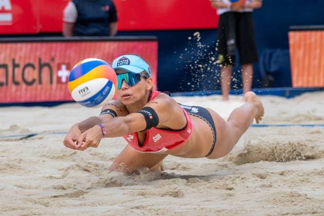 Beach Pro Tour Elite 16 Gstaad, 06 07 2025 Leona Kernen SUI Beach Pro Tour Elite 16 Gstaad on 06 07 2025 Copyright: xBEAUTIFULxSPORTS PeterxWeberx