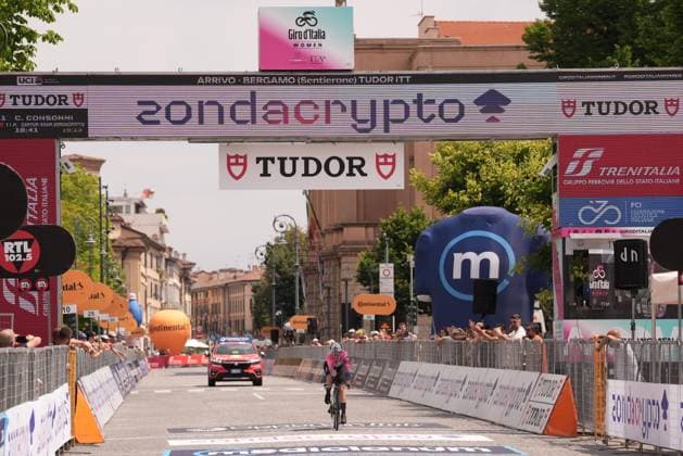 Chiara Consonni during the 1st stage of the Giro d™Italia Women, Tudor ITT from Bergamo to Bergamo, Italy Sunday, July 06, 2025. - cycling .  Copyright: xMassimoxPaolone Lapressex