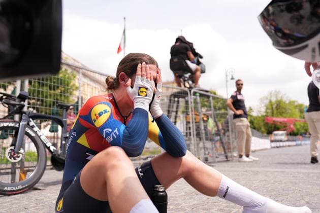 HANSON Lauretta during the 1st stage of the Giro d™Italia Women, Tudor ITT from Bergamo to Bergamo, Italy Sunday, July 06, 2025. - cycling .  Copyright: xMassimoxPaolone Lapressex