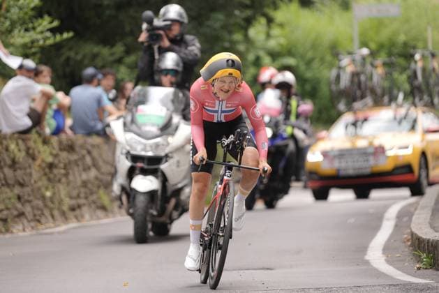 AALERUD Katrine during the 1st stage of the Giro d™Italia Women, Tudor ITT from Bergamo to Bergamo, Italy Sunday, July 06, 2025. - cycling .  Copyright: xMarcoxAlpozzi LaPressex