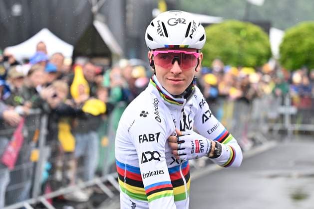 Tour de France 2025 Stage 2 BOULOGNE-SUR-MER, FRANCE - JULY 06 : Pogacar Tadej (SLO) of UAE Team Emirates - XRG before the start of the race during stage 2 of the 112th edition of Tour de France an UCI World Tour 2.UWT cycling road race stage for Men Elite of 212 km with start in Lauwin-Planque and finish in Boulogne-sur-Mer on July 6, 2025 in Boulogne-sur-Mer, France, 06 07 2025 ( Motordriver Kenny Verfaillie - Boulogne-sur-Mer France  Copyright: xJanxDexMeuleneirx