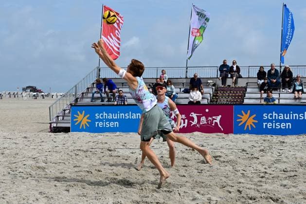 Beach Volleyball I Men I Women I Semifinals I National l St Peter Ording I Beach I Sandbank I Festival Character I SPO I 06 07 2025 I v v Wolf Peter TuSA 06 Duesseldorf , Wolf Georg Eintracht Spontent , Rock the Beach the National Beach Volleyball Series with Festival Character on the Sandbank Beach in Ording from 04 07 06 07 2025 , Qualification for the German Championship , Ording Sandbank Schleswig Holstein Germany
