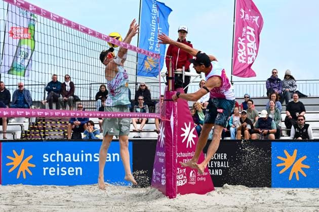 Beach Volleyball I Men I Women I Semifinals I National l St Peter Ording I Beach I Sandbank I Festival Character I SPO I 06 07 2025 I v l Wolf Georg Eintracht Spontent , Erdmann Jonathan 1 Beachclub Kiel , Rock the Beach the National Beach Volleyball Series with Festival Character on the Sandbank Beach in Ording from 04 07 06 07 2025 , Qualification for the German Championship , Ording Sandbank Schleswig Holstein Germany