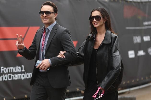 F1 British Grand Prix 2025 Ed Westwick and Amy Jackson ahead of the Formula 1 British Grand Prix at Silverstone Circuit in Northampton, Great Britain on July 6, 2025. Northampton United Kingdom  Copyright: xJakubxPorzyckix originalFilename:porzycki-f1britis250706_npJAT.jpg