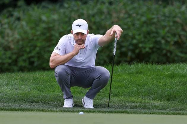 Marcel Schneider GER reading the putting line, 36 BMW International Open 2025, Golf, DP World Tour, Men, Final, 06 07 2025 Eichenried Bayern Germany Copyright: xkolbert-press ChristianxKolbertx