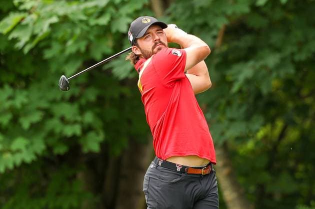 Amateur Tim Wiedemeyer GER on the tee, 36 BMW International Open 2025, Golf, DP World Tour, Men, Final, 06 07 2025 Eichenried Bavaria Germany Copyright: xkolbert-press ChristianxKolbertx