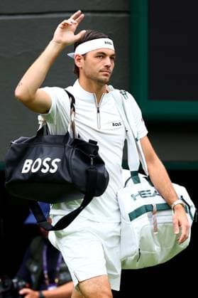 Taylor Fritz walking onto court ahead of his fourth round match Wimbledon Tennis Championships, Day 7, The All England Lawn Tennis and Croquet Club, London, UK - 06 Jul 2025London The All England Lawn Tennis and United Kingdom  Copyright: xJamesxMarsh Shutterstockx 15387062c