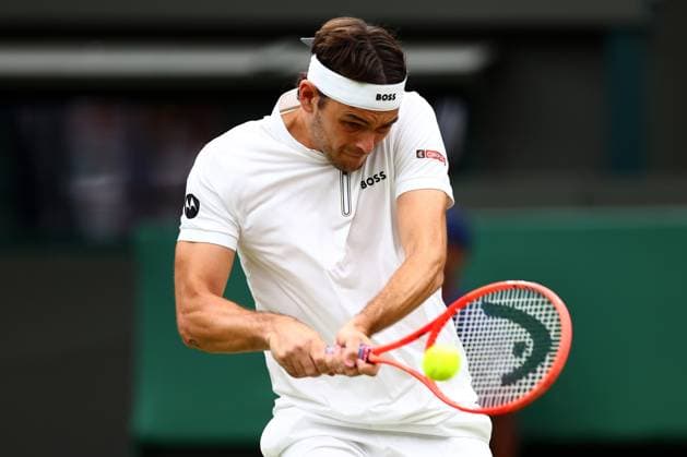 Taylor Fritz during his fourth round match Wimbledon Tennis Championships, Day 7, The All England Lawn Tennis and Croquet Club, London, UK - 06 Jul 2025London The All England Lawn Tennis and United Kingdom  Copyright: xJamesxMarsh Shutterstockx 15387062p