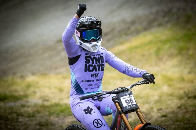 Whoop Downhill Worldcup La Thuile HOFMANN Nina SANTA CRUZ SYNDICATEat Whoop Downhill Worldcup La Thuile, 06 07 2025,in La Thuile,ITA Photo Sebastian Sternemann
