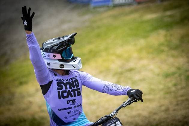 Whoop Downhill Worldcup La Thuile HOFMANN Nina SANTA CRUZ SYNDICATEat Whoop Downhill Worldcup La Thuile, 06 07 2025,in La Thuile,ITA Photo Sebastian Sternemann