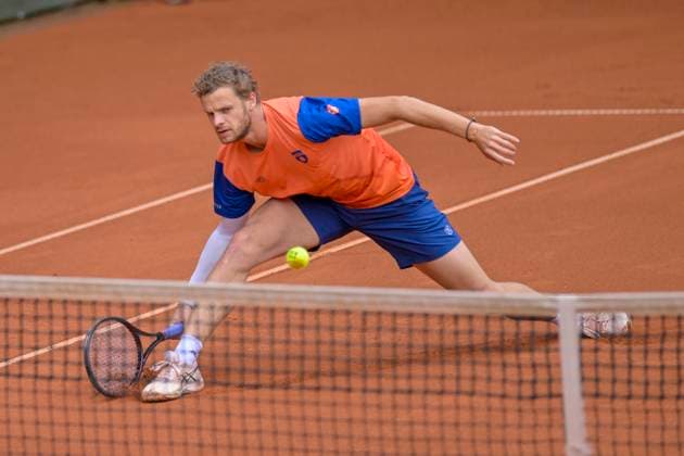 Yannick Hanfmann GER 06 07 2025 Tennis 1 Bundesliga Men, TC Bredeney vs TC Großhesselohe, Tennis Club Bredeney, Essen, Copyright: xpepphotox xHorstxMauelshagenx pep00321, pep_20250706_hm_77099