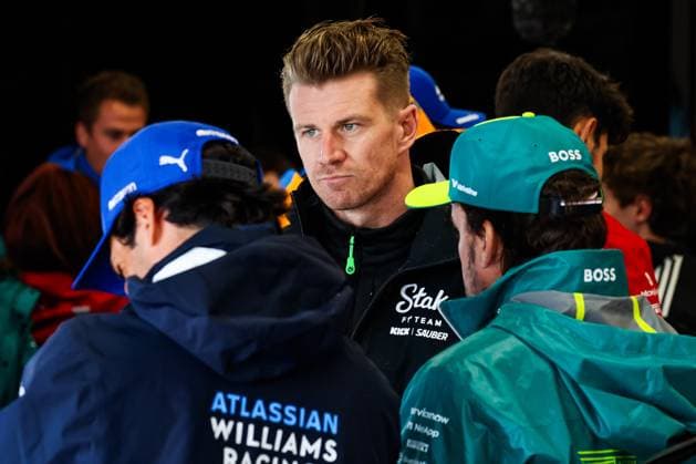 F1 - BRITISH GRAND PRIX 2025 SAINZ Carlos (spa), Williams Racing FW47, HULKENBERG Nico (ger), Stake F1 Team Kick C45, ALONSO Fernando (spa), Aston Martin F1 Team AMR25, portrait during the Formula 1 Qatar Airways British Grand Prix 2025, 12th round of the 2025 FIA Formula One World Championship, WM, Weltmeisterschaft from July 4 to 6, 2025 on the Silverstone Circuit, in Silverstone, United Kingdom - SilverstoneUnited Kingdom Copyright: xFLORENTxGOODENx
