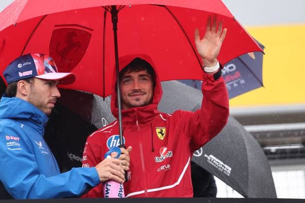 F1 British Grand Prix 2025 Pierre Gasly of Alpine and Charles Leclerc of Ferrari ahead of the Formula 1 British Grand Prix at Silverstone Circuit in Northampton, Great Britain on July 6, 2025. Northampton United Kingdom  Copyright: xJakubxPorzyckix originalFilename:porzycki-f1britis250706_np9NE.jpg