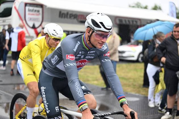 06-07-2025 Tour De France; Tappa 02 Lauwin Planque - Boulogne Sur Mer; 2025, Alpecin - Deceuninck; Philipsen, Jasper; Van Der Poel, Mathieu; Lauwin Planque; 