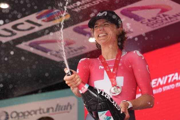 Marlen Reusser (Movistar Team) winner stage during the 1st stage of the Giro d™Italia Women, Tudor ITT from Bergamo to Bergamo, Italy Sunday, July 06, 2025. - cycling .  Copyright: xMassimoxPaolone Lapressex