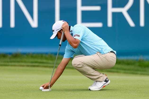 Kazuma Kobori NZL on the green, 36 BMW International Open 2025, Golf, DP World Tour, Men, Final, 06 07 2025 Eichenried Bavaria Germany Copyright: xkolbert-press ChristianxKolbertx