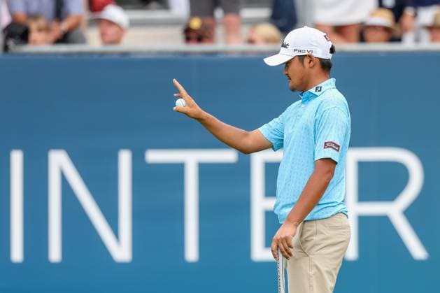 Kazuma Kobori NZL on the green, 36 BMW International Open 2025, Golf, DP World Tour, Men, Final, 06 07 2025 Eichenried Bavaria Germany Copyright: xkolbert-press ChristianxKolbertx