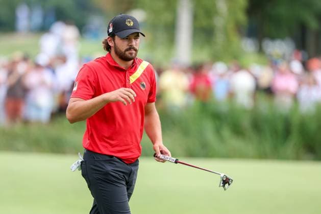 Amateur Tim Wiedemeyer GER putting, 36 BMW International Open 2025, Golf, DP World Tour, Men, Final, 06 07 2025 Eichenried Bavaria Germany Copyright: xkolbert-press ChristianxKolbertx