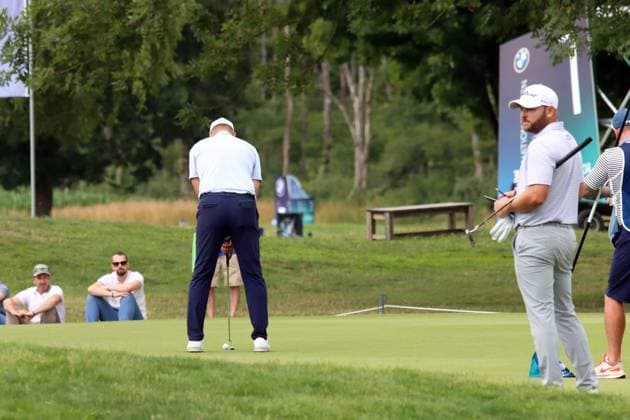BMW International Open, Eichenried, 06 07 2025 Golf, BMW International Open, Eichenried, 06 07 2025, Day 4 Picture Daniel, Brown ENG and on the right Jordan, Smith ENG Copyright: xBEAUTIFULxSPORTS NilsxKoepkex