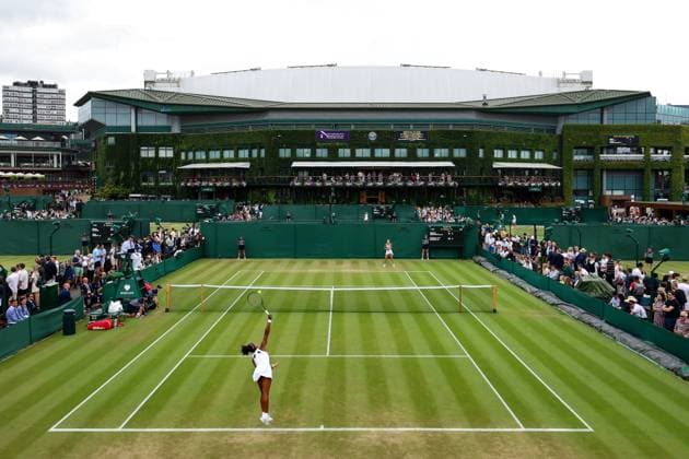 6th July 2025; All England Lawn Tennis and Croquet Club, London, England; Wimbledon Tennis Tournament, Day 7; Victoria Luiza Barros (BRA) serves to Rositsa Dencheva (BLR) on Court 10  ActionPlus12810466 JohnxPatrickxFletcher