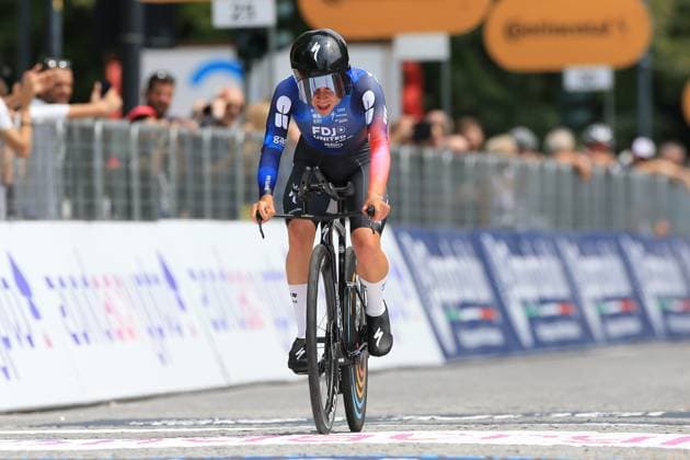 UCI Cycling Race Women Giro d Italia 2025 Pierre Teyssot MAXPPP ; UCI Cycling Race Women Giro d Italia 2025 at Bergamo, Italy on July 6, 2025. Individual Time Trial 14.2 km, in action Célia Gery (FRA). Pierre Teyssot Maxppp Bergamo Italy  Copyright: xMAXPPPxPierrexTeyssotx PT1_6044 PT1_6044