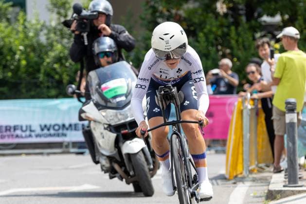 LONGO BORGHINI Elisa (ITA), UAE Team ADQ during Bergamo-Bergamo Tudor ITT, Giro d Italia Women 2025, Bergamo, Italy on July 6, 2025 during Giro d Italia Women - Stage 1 - Bergamo Bergamo, Giro d Italia race in Bergamo, Italy, July 06 2025  Copyright: xValerioxOrigo IPAxSportx xipa-agency.netx xx IPA_60021307 IPA_Agency_IPA60021307