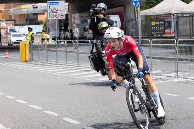 REUSSER Marlen (SUI), Movistar Team during Bergamo-Bergamo Tudor ITT, Giro d Italia Women 2025, Bergamo, Italy on July 6, 2025 during Giro d Italia Women - Stage 1 - Bergamo Bergamo, Giro d Italia race in Bergamo, Italy, July 06 2025  Copyright: xValerioxOrigo IPAxSportx xipa-agency.netx xx IPA_60021329 IPA_Agency_IPA60021329