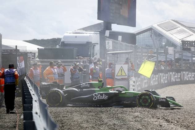 SILVERSTONE - Franco Colapinto (Alpine) on the Silverstone circuit during the Great Britain Grand Prix. ANP SEM VAN DER WAL xVIxANPxSportx xxANPxIVx 531032783 originalFilename: 531032783.jpg