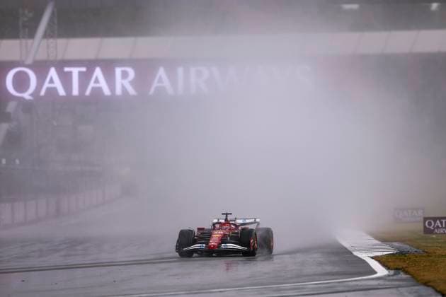 F1 - BRITISH GRAND PRIX 2025 16 LECLERC Charles (mco), Scuderia Ferrari SF-25, action during the Formula 1 Qatar Airways British Grand Prix 2025, 12th round of the 2025 FIA Formula One World Championship, WM, Weltmeisterschaft from July 4 to 6, 2025 on the Silverstone Circuit, in Silverstone, United Kingdom - SilverstoneUnited Kingdom  Copyright: xEricxAlonsox