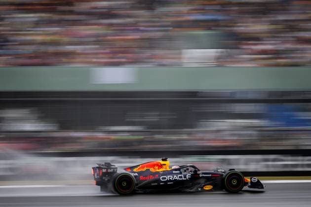 SILVERSTONE - Max Verstappen (Red Bull Racing) in action on the Silverstone circuit before the Great Britain Grand Prix. ANP SEM VAN DER WAL xVIxANPxSportx xxANPxIVx 531034243 originalFilename: 531034243.jpg