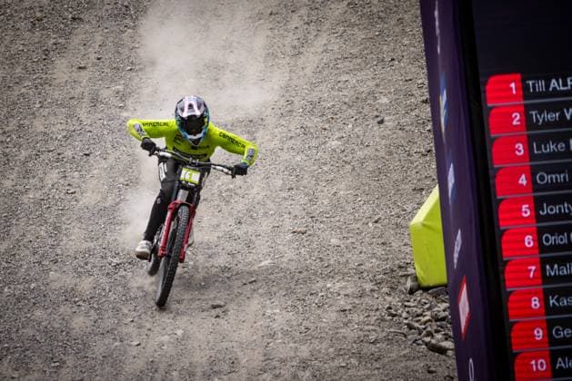 Whoop Downhill Worldcup La Thuile ALRAN Max COMMENCAL MUC OFF BY RIDING ADDICTIONat Whoop Downhill Worldcup La Thuile, 06 07 2025,in La Thuile,ITA Photo Sebastian Sternemann