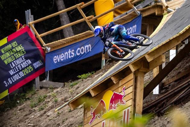Whoop Downhill Worldcup La Thuile MEIER SMITH Luke GIANT FACTORY OFF ROAD TEAM DHat Whoop Downhill Worldcup La Thuile, 06 07 2025,in La Thuile,ITA Photo Sebastian Sternemann
