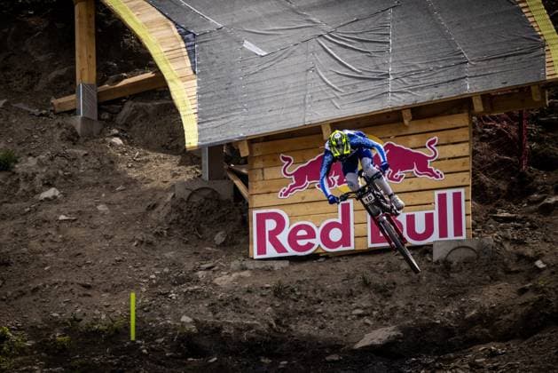 Whoop Downhill Worldcup La Thuile SHAW Luca CANYON CLLCTV FACTORY TEAMat Whoop Downhill Worldcup La Thuile, 06 07 2025,in La Thuile,ITA Photo Sebastian Sternemann