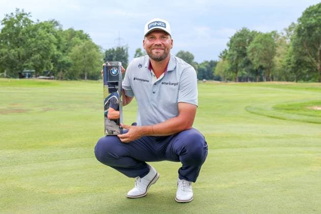 Winner of the 36 BMW international Open, Daniel Brown ENG , 36 BMW International Open 2025, Golf, DP World Tour, Men, Final, 06 07 2025 Eichenried Bayern Germany Copyright: xkolbert-press ChristianxKolbertx