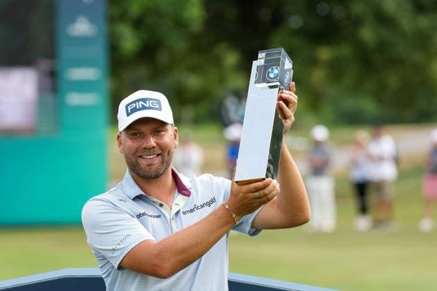 Winner of the 36 BMW international Open, Daniel Brown ENG , 36 BMW International Open 2025, Golf, DP World Tour, Men, Final, 06 07 2025 Eichenried Bayern Germany Copyright: xkolbert-press ChristianxKolbertx