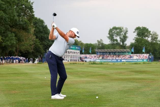 Daniel Brown ENG on the fairway, 36 BMW International Open 2025, Golf, DP World Tour, Men, Final, 06 07 2025 Eichenried Bavaria Germany Copyright: xkolbert-press ChristianxKolbertx